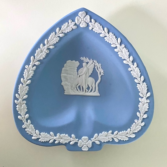 Wedgwood Accents Wedgwood Blue Jasperware Small Spade Shaped Dish